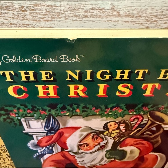 The Night Before Christmas Book by Clement C. Moore a Big Golden Board Book - Picture 2 of 10